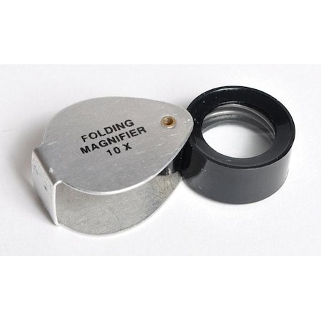 United Scientific Folding Magnifier In Aluminum Case, 10X MPF010
