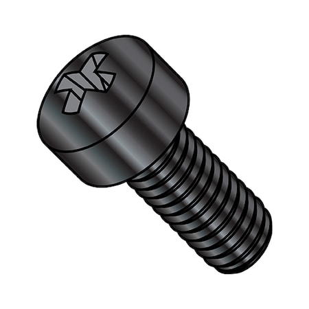 Zoro Select #4-40 x 1/2 in Phillips Fillister Machine Screw, Black Oxide Steel, 10000 PK 0408MPLB