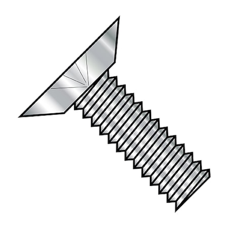 Zoro Select 4-40X5/16 PHIL FLAT FT U/C MS 18-8 STAINLESS STEEL 0405MPU188