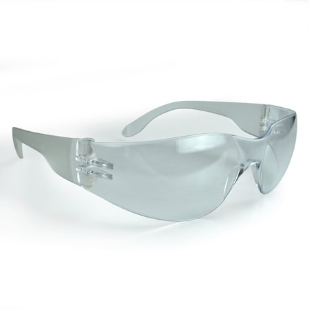 Radians Mirage, Safety Glasses, Anti-Fog, Scratch-Resistant, Clear AF Lens, Clear Frame, Frameless MR0111ID