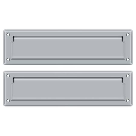 Deltana Mail Slot 13-1/8" With Interior Flap Satin Chrome MS212U26D