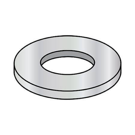 Zoro Select Flat Washer, For Screw Size .551-1" , Steel Cadmium Finish, 2500 PK MS27183-18