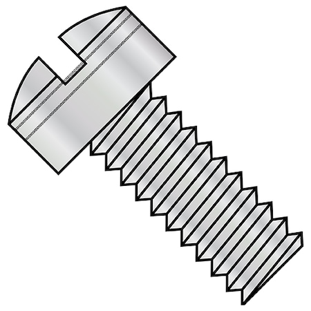 Zoro Select #2-56 x 3/8 in Slotted Fillister Machine Screw, Cadmium Steel, 500 PK MS35265-5