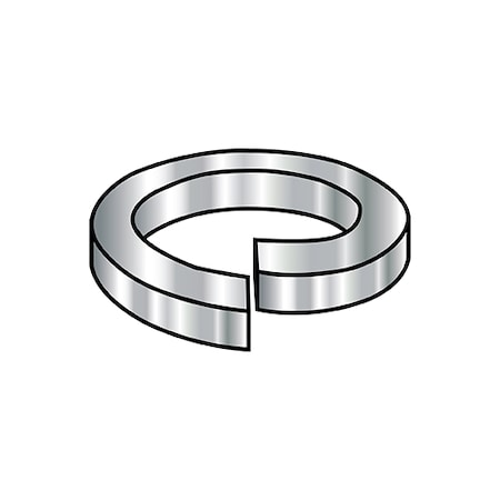 Zoro Select Split Lock Washer, For Screw Size #10 Stainless Steel, 3000 PK MS35338-138