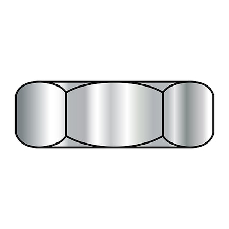 Zoro Select Hex Nut, #10-32, Stainless Steel, Not Graded, Plain, 1000 PK MS35650-304