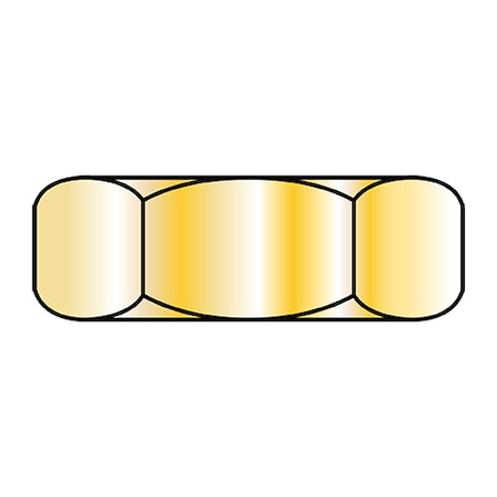 Zoro Select Machine Screw Nut, #10-32, Steel, Cadmium, 1000 PK MS35650-302