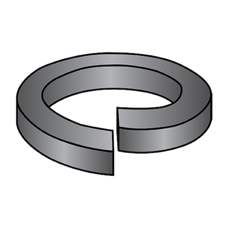 Zoro Select Split Lock Washer, For Screw Size 1/4 in Steel, Black Phosphate Finish, 5000 PK MS51848-30