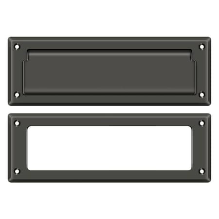 Deltana Mail Slot 8-7/8" With Interior Frame Oil Rubbed Bronze MS626U10B