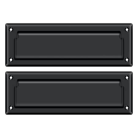 Deltana Mail Slot 8-7/8" With Back Plate Black MS627U19