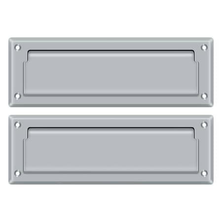 Deltana Mail Slot 8-7/8" With Back Plate Satin Chrome MS627U26D