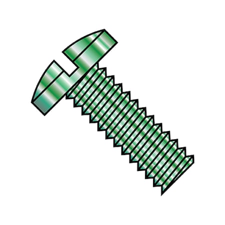 Zoro Select #10-24 x 1/4 in Slotted Binding Machine Screw, Zinc Plated Steel, 9000 PK 1004MSBG