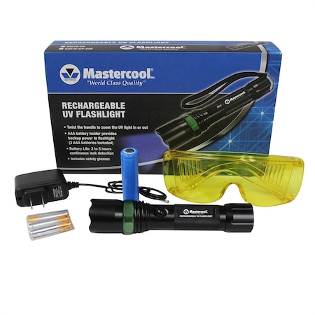 Mastercool True UV Rechargeable Flashlight 53518-UV