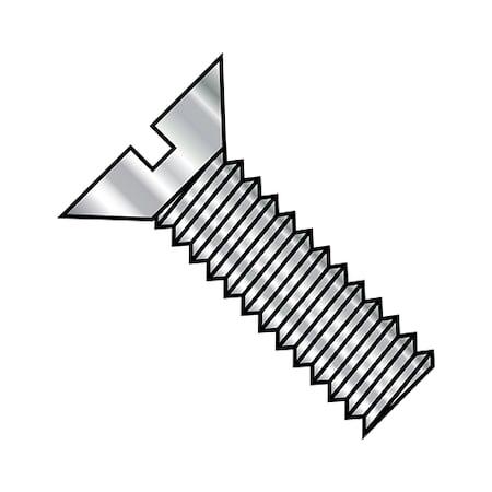 Zoro Select 3/8-16X6 SLOT FLAT FT MS 18-8 STAINLESS STEEL 3796MSF188