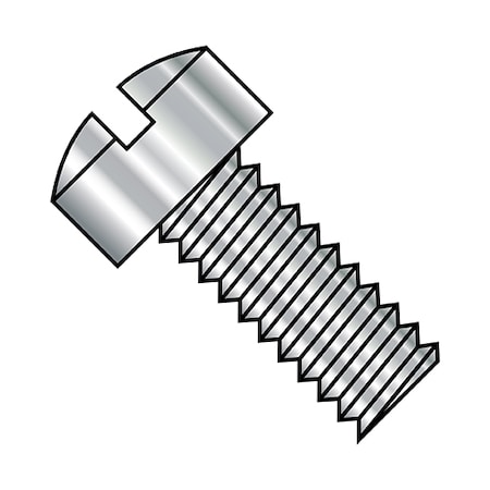 Zoro Select #2-56 x 1/2 in Slotted Fillister Machine Screw