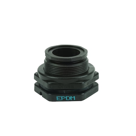 Banjo Bulkhead Fitting, EPDM, 3 1/8"L, Poly MTF220BD
