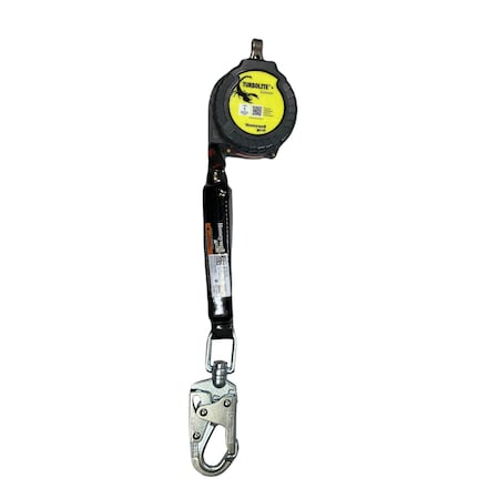 Honeywell Miller Miller TurboLite(TM)+ Personal Fall Limiter, 9 ft. Length, Carabiner, Steel, 1 Leg(s) MTL-OHS1-01/9FT