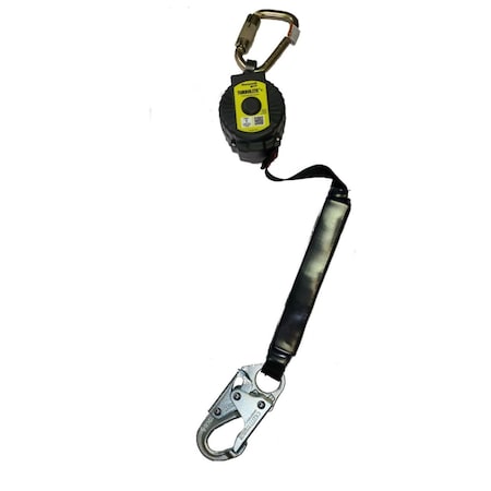 Honeywell Miller TurboLite+ Personal Fall Limiter, 6 ft. Length, Carabiner, Steel, 2 Leg(s), 420 lb Weight Capacity MTL-OHW2-22/6FT