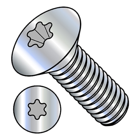 Zoro Select 10-32X1/2 6 LOBE OVAL MS FUL THREAD ZINC 1108MTO