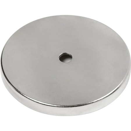 Mag-Mate Plated Cup Magnet, Rare Earth 1.41" dia,  MX1500R