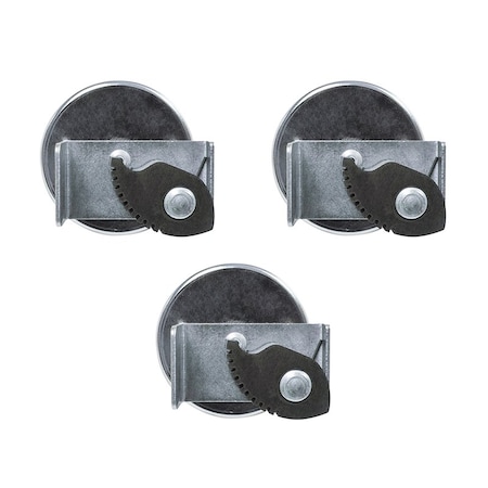 Mag-Mate Cup Magnet w/Blk Rubber Spring Clam, PK3 MX2500BH01PK03