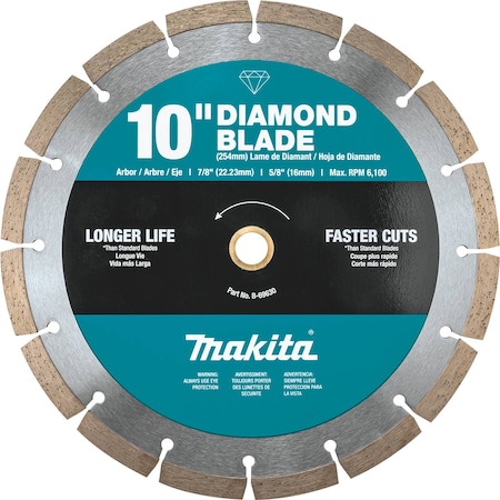 Makita Blade, 10, Segmented, General B-69630