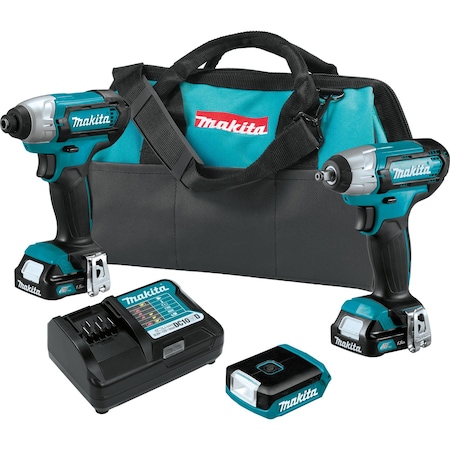 Makita 12V max CXT 3-Pc. Combo Kit (1.5Ah) CT324
