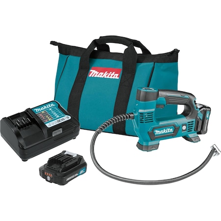 Makita 12V max CXT Inflator Kit (2.0Ah) MP100DWRX1