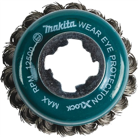Makita X-LOCK 3 1/8" Carbon Steel Knot Thin Wir D-72615