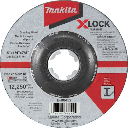Makita X-LOCK 5x1/4x 7/8" General Purpose E-00452