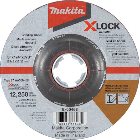 Makita X-LOCK 5x1/4x7/8" Metal and Stainles E-00468