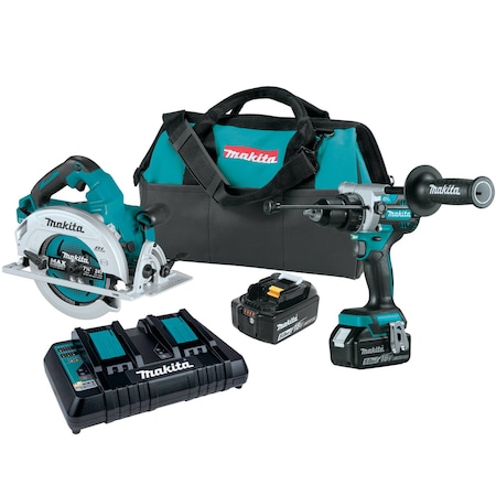 Makita LXT Brushless 2pcs, Combo Kit, 18V, (5.0Ah) XT290PT