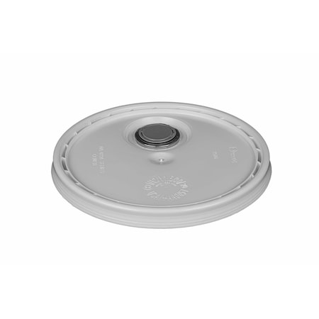 Basco White Plastic Pail Lid, w/Flexspout N2100F/UN-W