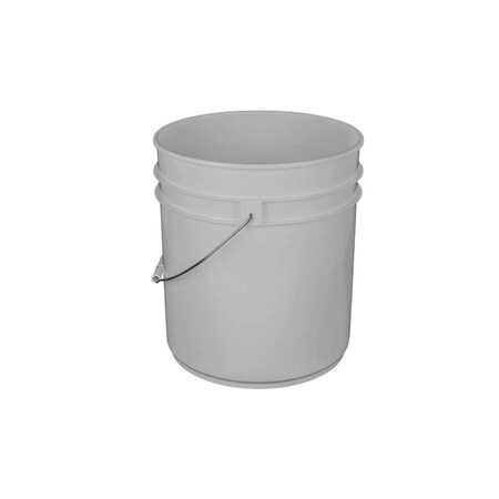 Basco 5 Gal. Straight Sided Plastic Pail, Open Head N2150W-SS