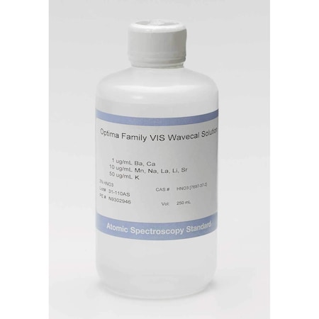 Perkin Elmer Optima 3000 Vis Wavecal Solution, 25,  N9302946