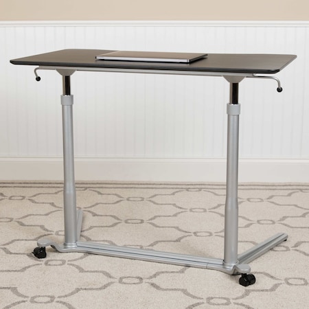 Flash Furniture Computer Desk Black Sit-Stand Computer Desk, Black NAN-IP-6-1-BK-GG