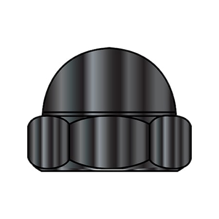 Zoro Select Low Crown Cap Nut, 3/8