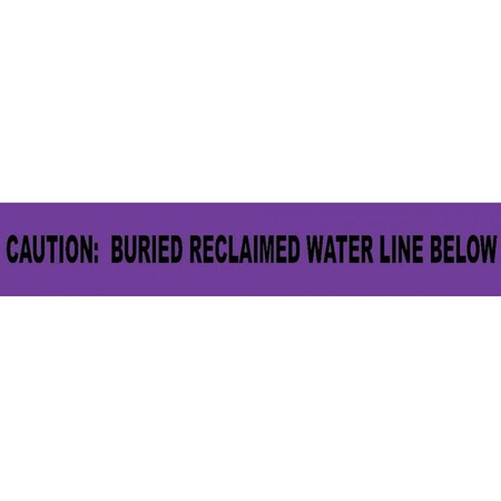 Nmc Caution Buried Reclaimed Water Line Belo ND3 PRW