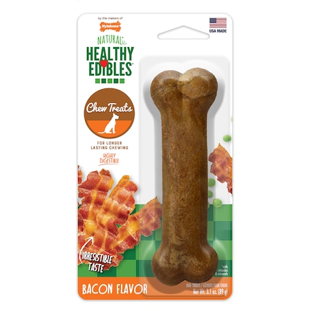 Nylabone Healthy Edibles Lng Lstng Bacon Treats W NEB103P