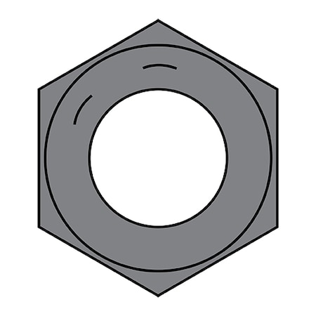 Zoro Select Hex Nut, 1-1/2"-6, Steel, Grade 8, Plain, 1-9/32 in Ht, 40 PK 150NF8P