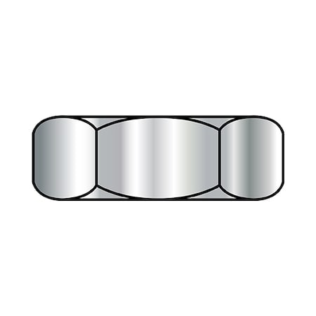 Zoro Select Machine Screw Nut, #0-80, Stainless Steel, Not Graded, 5/32 in Ht, 5000 PK -0NH188