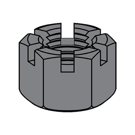 Zoro Select Hex Nut, 1-1/2"-6, Steel, Plain, 1-15/32 in Ht, 20 PK 150NHHSP