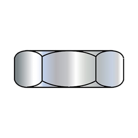 Zoro Select Machine Screw Nut, #6-32, Steel, Zinc Plated, 10000 PK 0604NH