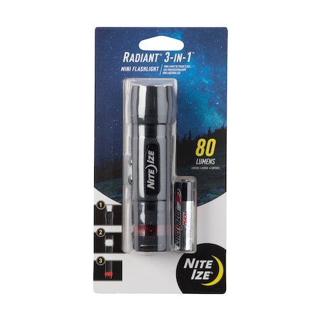 Nite Ize LED Mini Flashlight, Black NL1B-01-R7
