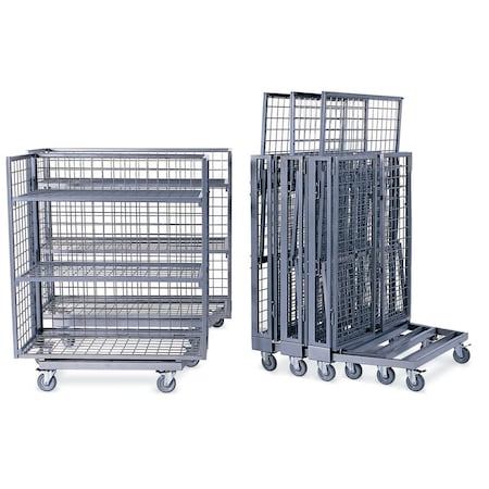 Irsg Nesting Transporter 28"D x 60"L x 59"H w/ 5" Casters & Corner Bumpers NT-60-002