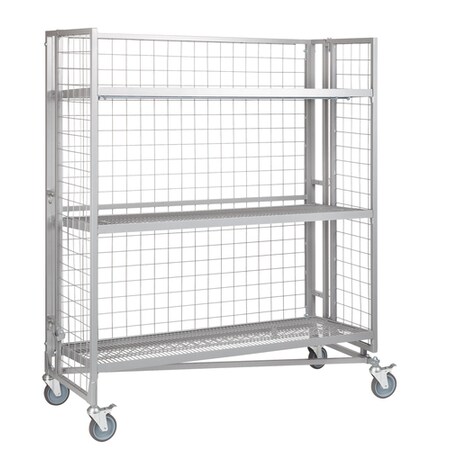 Irsg HD Nstg Wire Crt w/ 3 Clpsbl Shlvs 24"D NTM2-48-B6