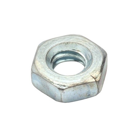 Ampg Jam Hex Nut, 1/4" -20 Size, Steel Zinc NUT25114C