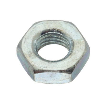 Ampg Jam Hex Nut, 1/4" -28 Size, Steel Zinc NUT25114F
