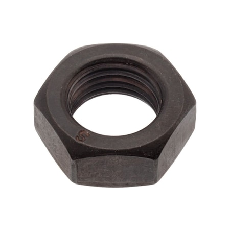 Ampg Jam Hex Nut, 1/2"-13 Size, SS, PK10, Stainless Steel, Black Oxide, 10 PK NUT25212C-B