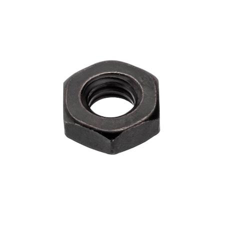 Ampg Jam Hex Nut, 1/4"-20 Size, SS, PK50, Stainless Steel, Black Oxide, 50 PK NUT25214C-B