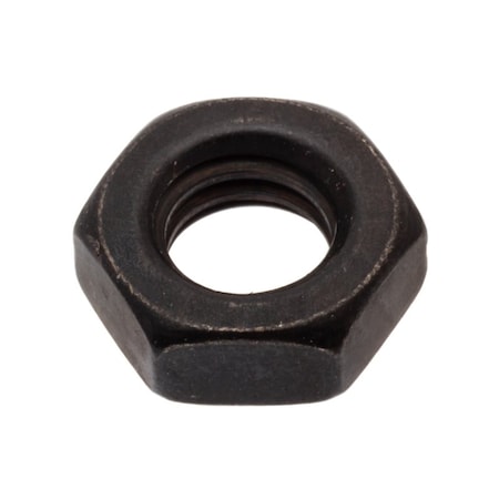 Ampg Jam Hex Nut, 5/16"-18 Size, SS, PK25, Stainless Steel, Black Oxide, 25 PK NUT25251C-B